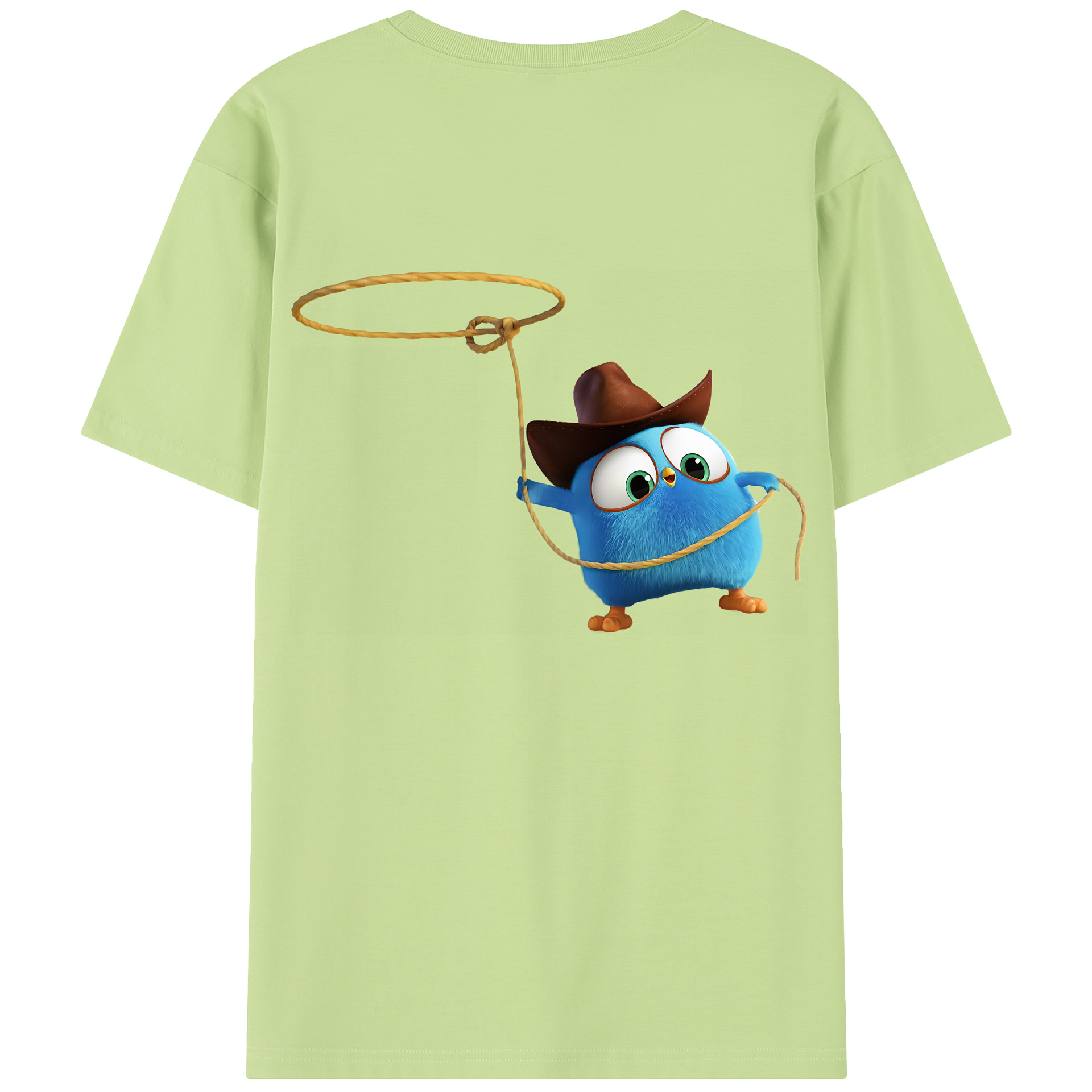 （画像用） Angry Birds アングリーバード 綿100％半袖Tシャツ（背面プリント）